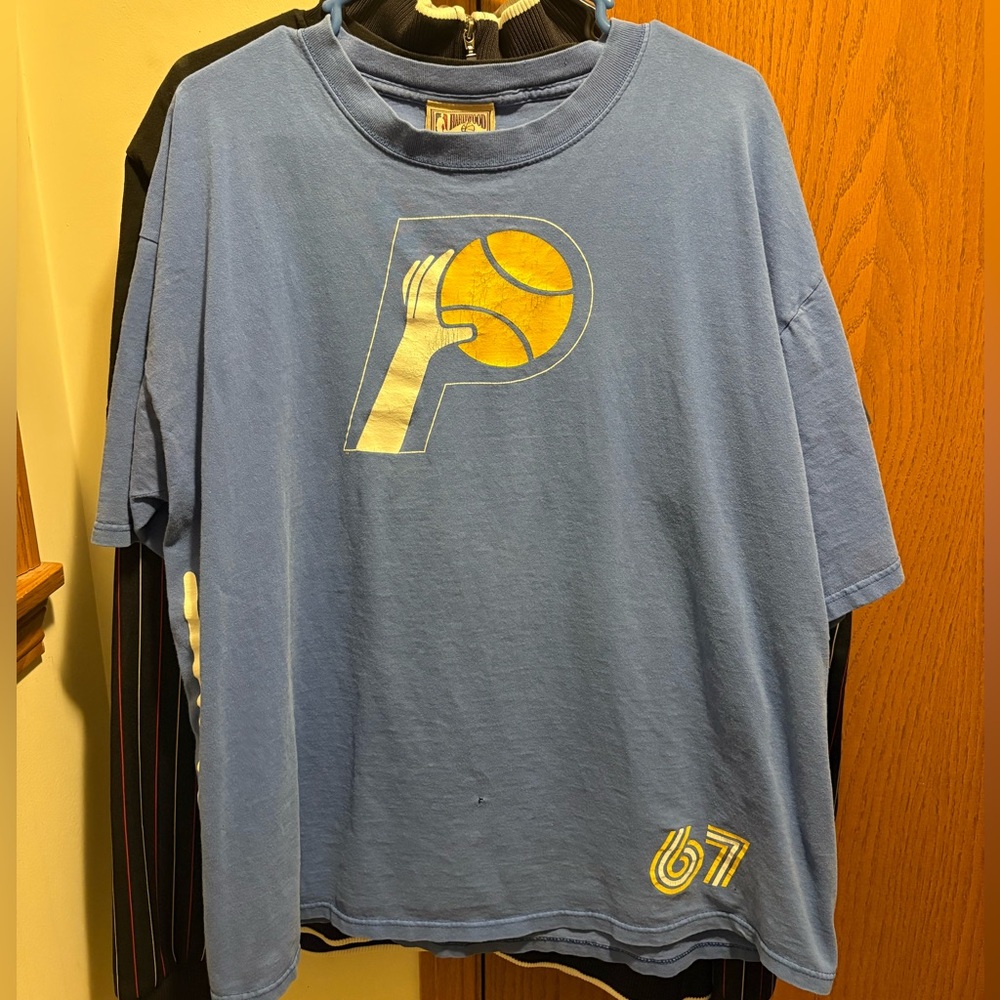 Vintage NBA Hardwood Classics Indiana Pacers T shirt XXL